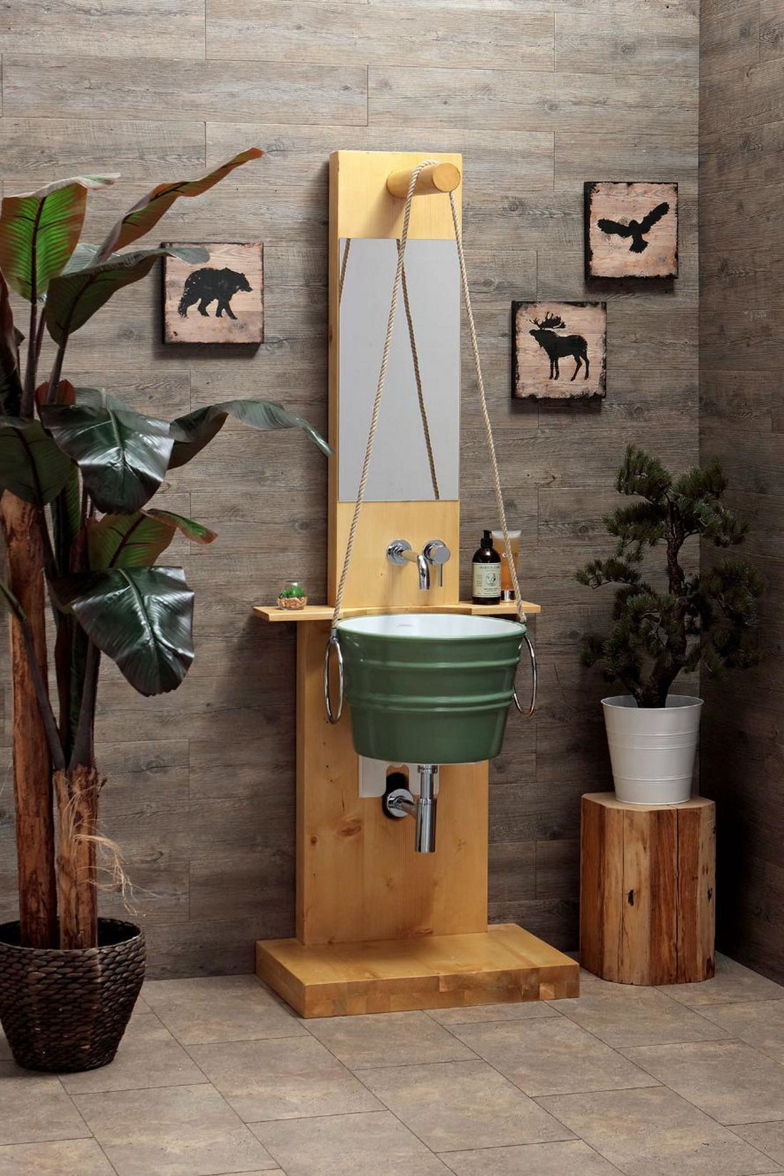 Lavabo Tondo Bacile Horganica cm 46.5 in ceramica colorata