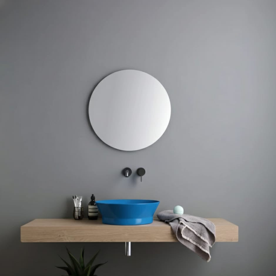 lavabo appoggio tondo Disco Ciano