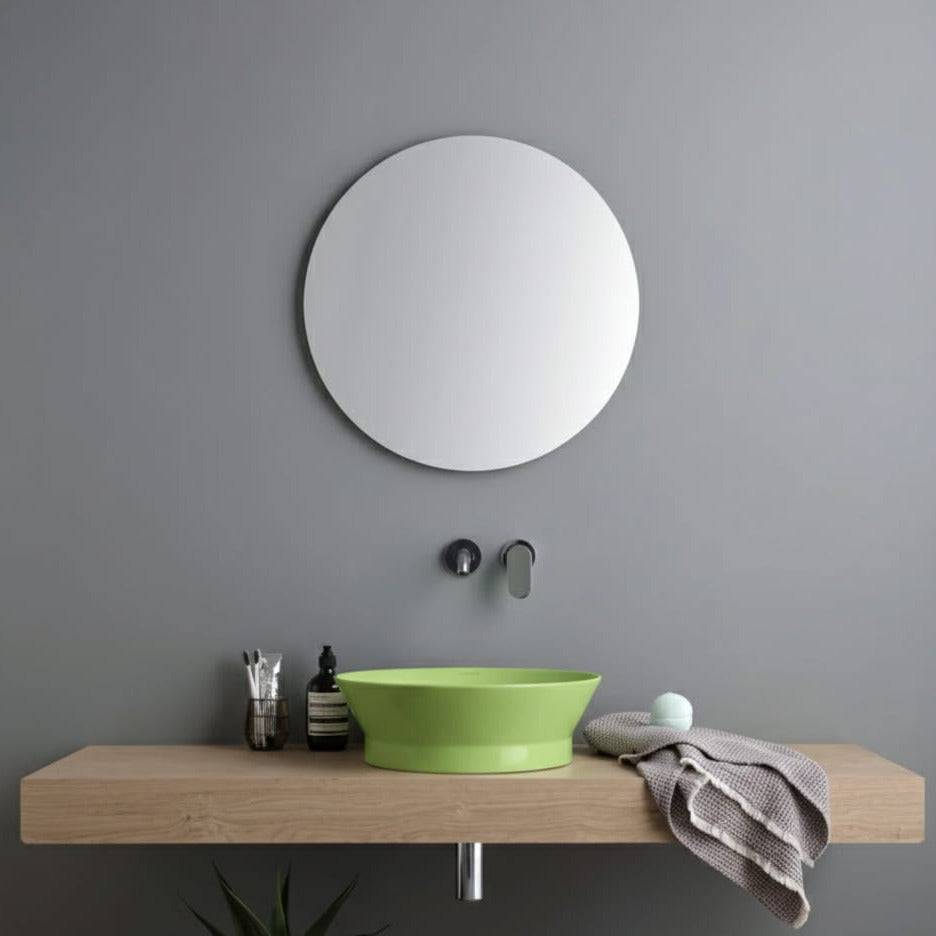 lavabo appoggio tondo Disco Verde Impulso