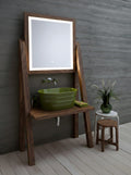 mobile bagno con specchio Camerino abete invecchiato con Tinozza Edera