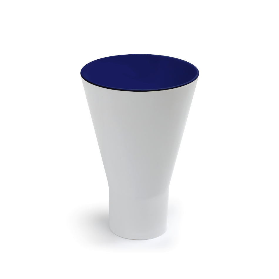 lavabo Torcione vasca Blu Zaffiro esterno bianco opaco