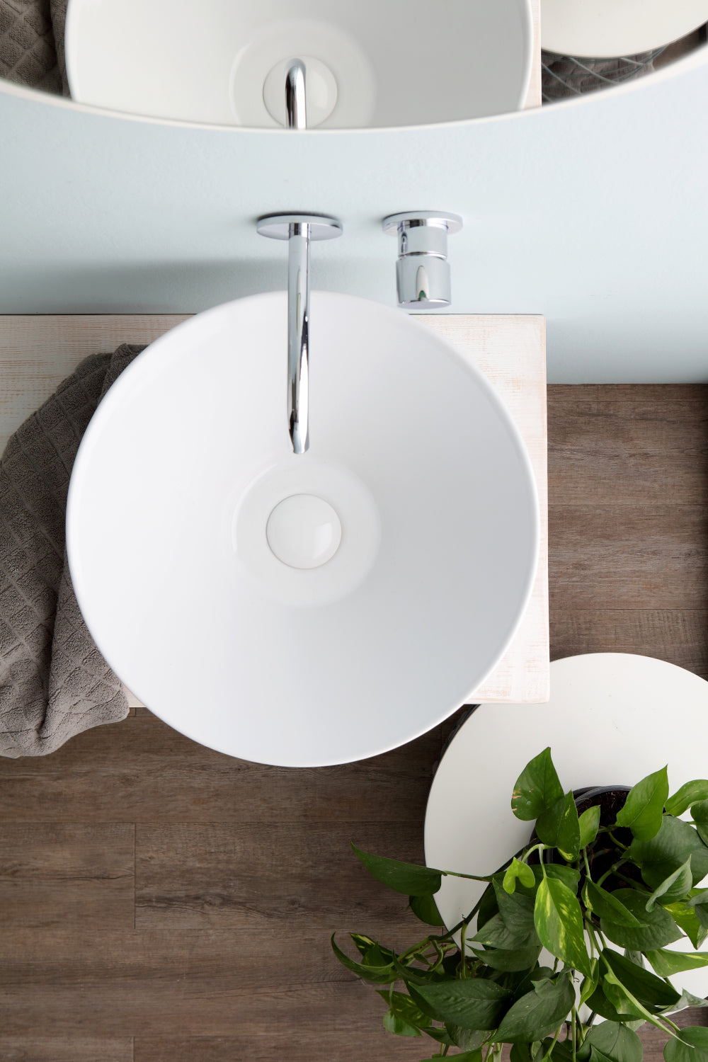 Lavabo Tondo Appoggio/Sospeso cm 42 Megafono