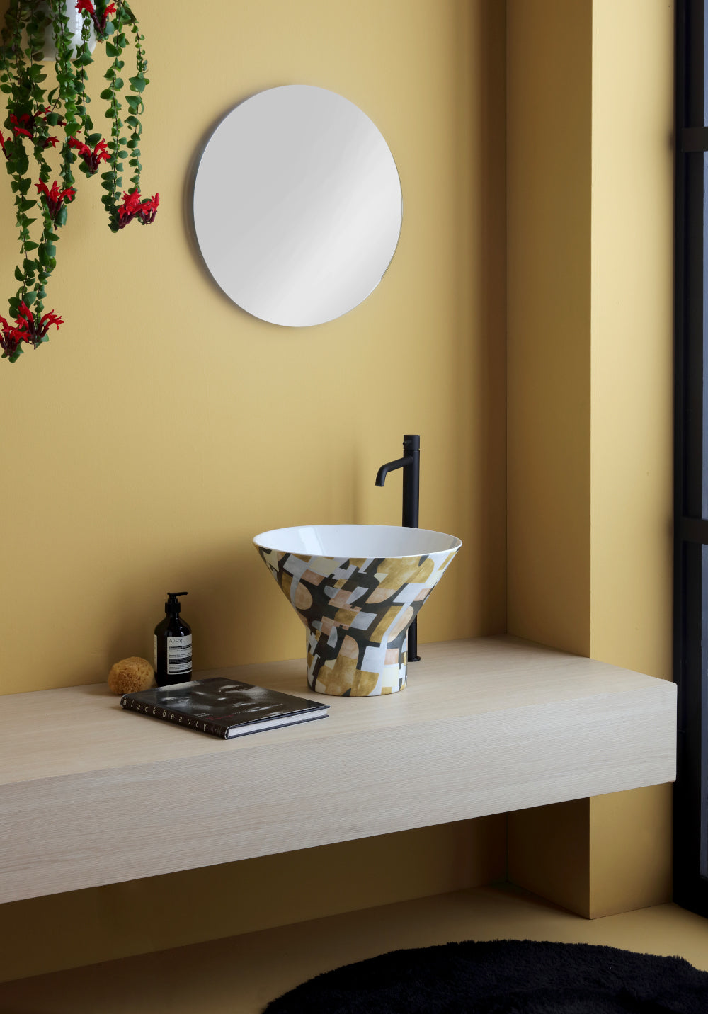 lavabo appoggio Megafono  decoro '70s 