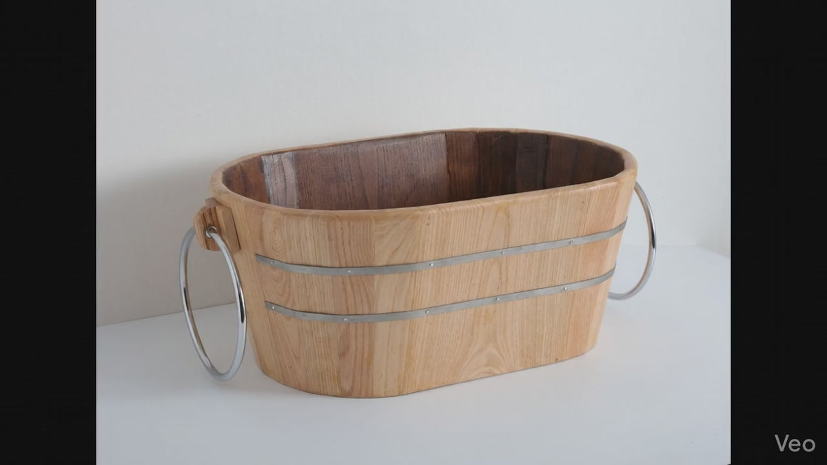 video lavabo Tinozza legno frassino