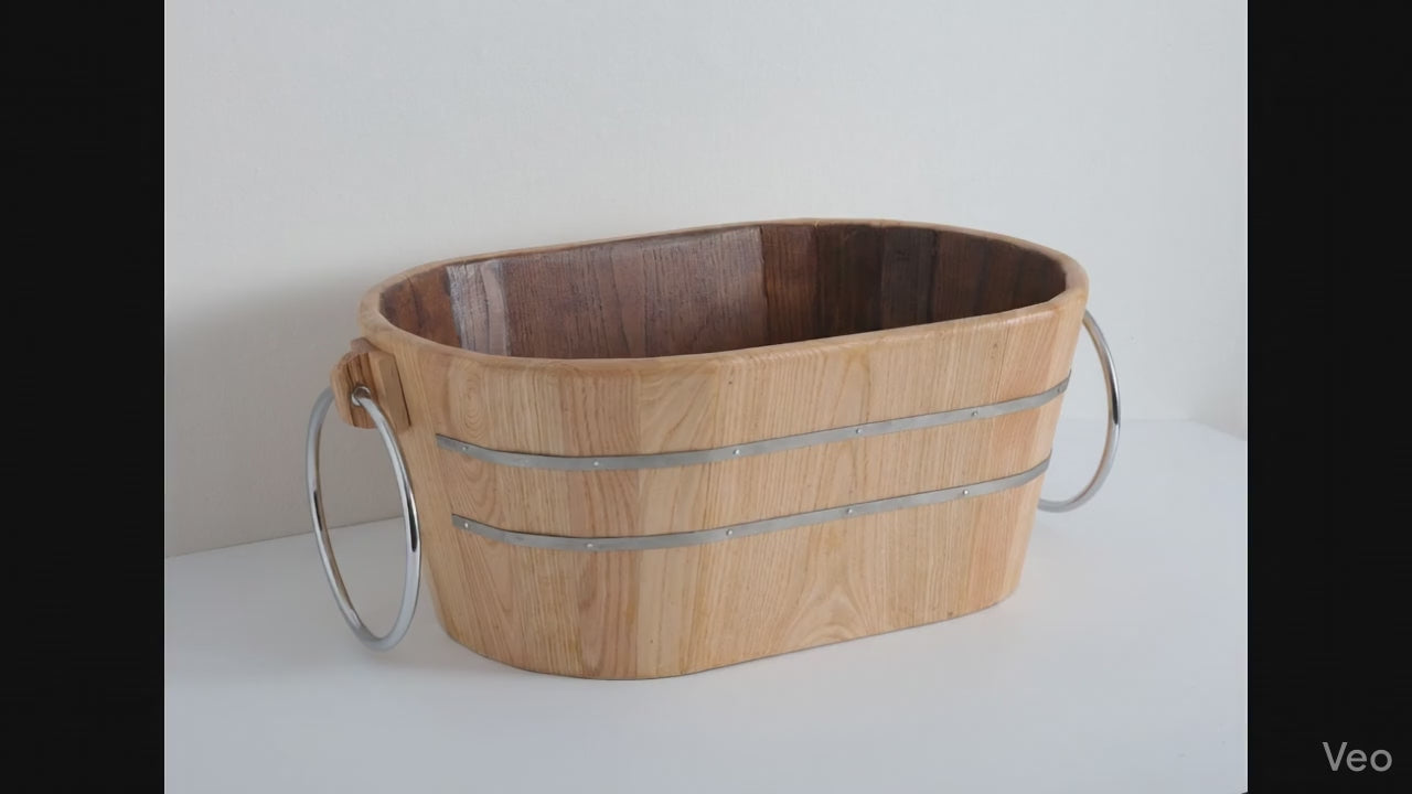 video lavabo Tinozza legno frassino