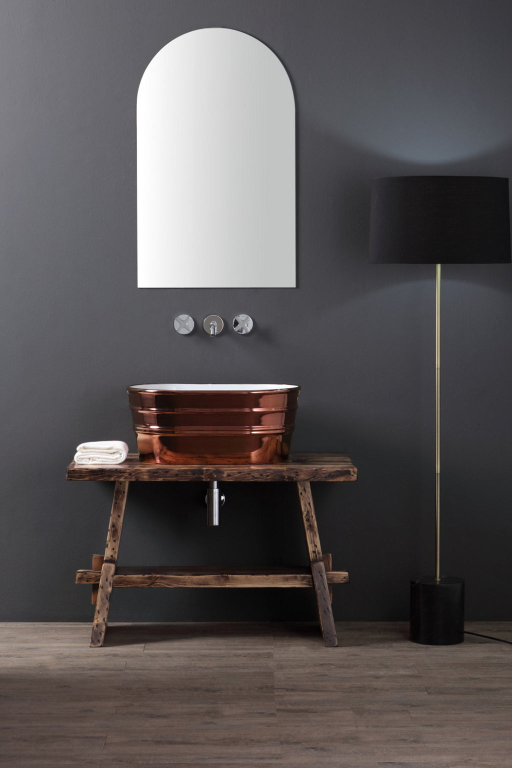Lavabo Ovale Appoggio/Sospeso cm 60x40 Tinozza