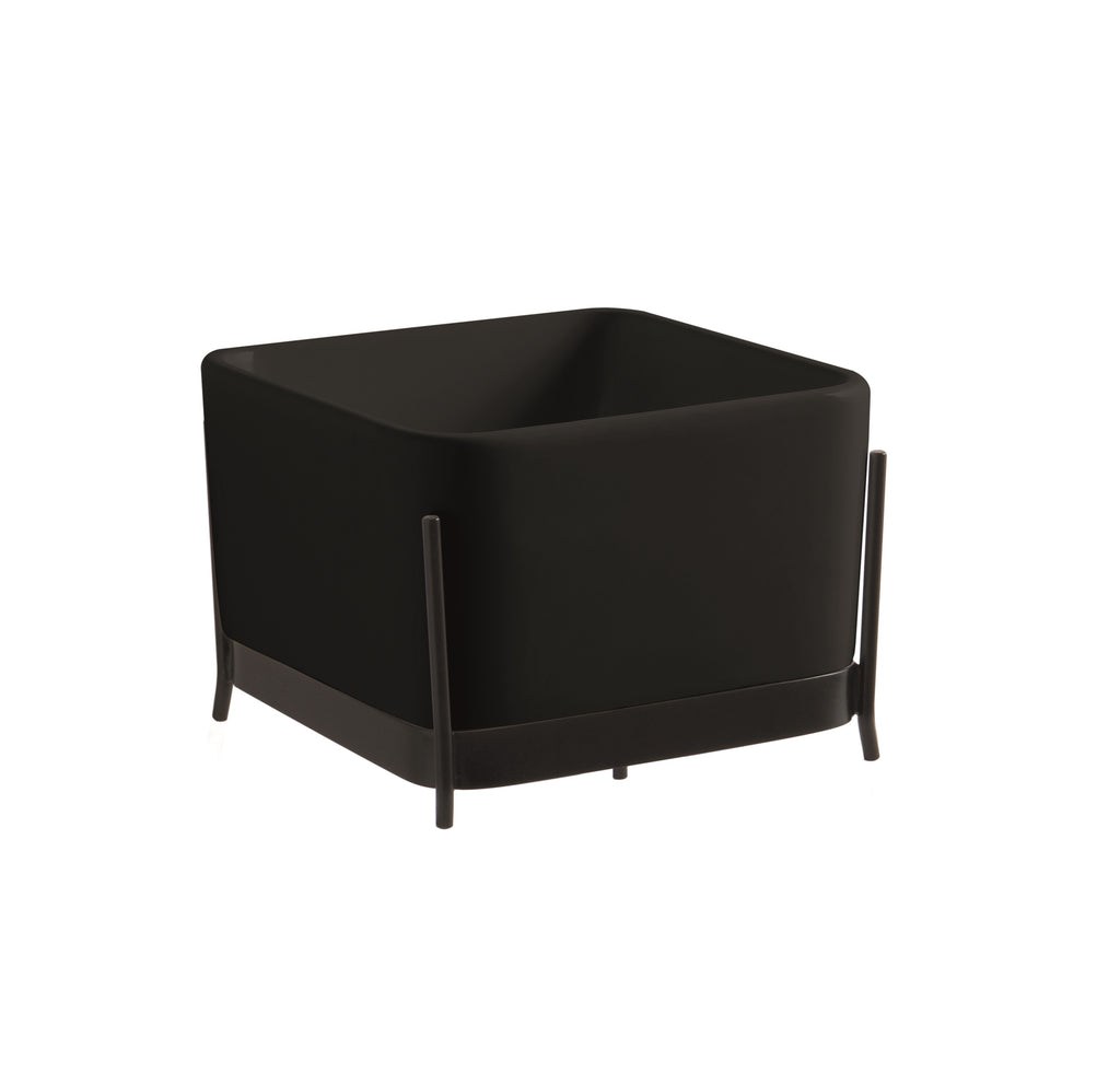 Lavabo Con Struttura Appoggio/Freestanding Ibrido Quadrato