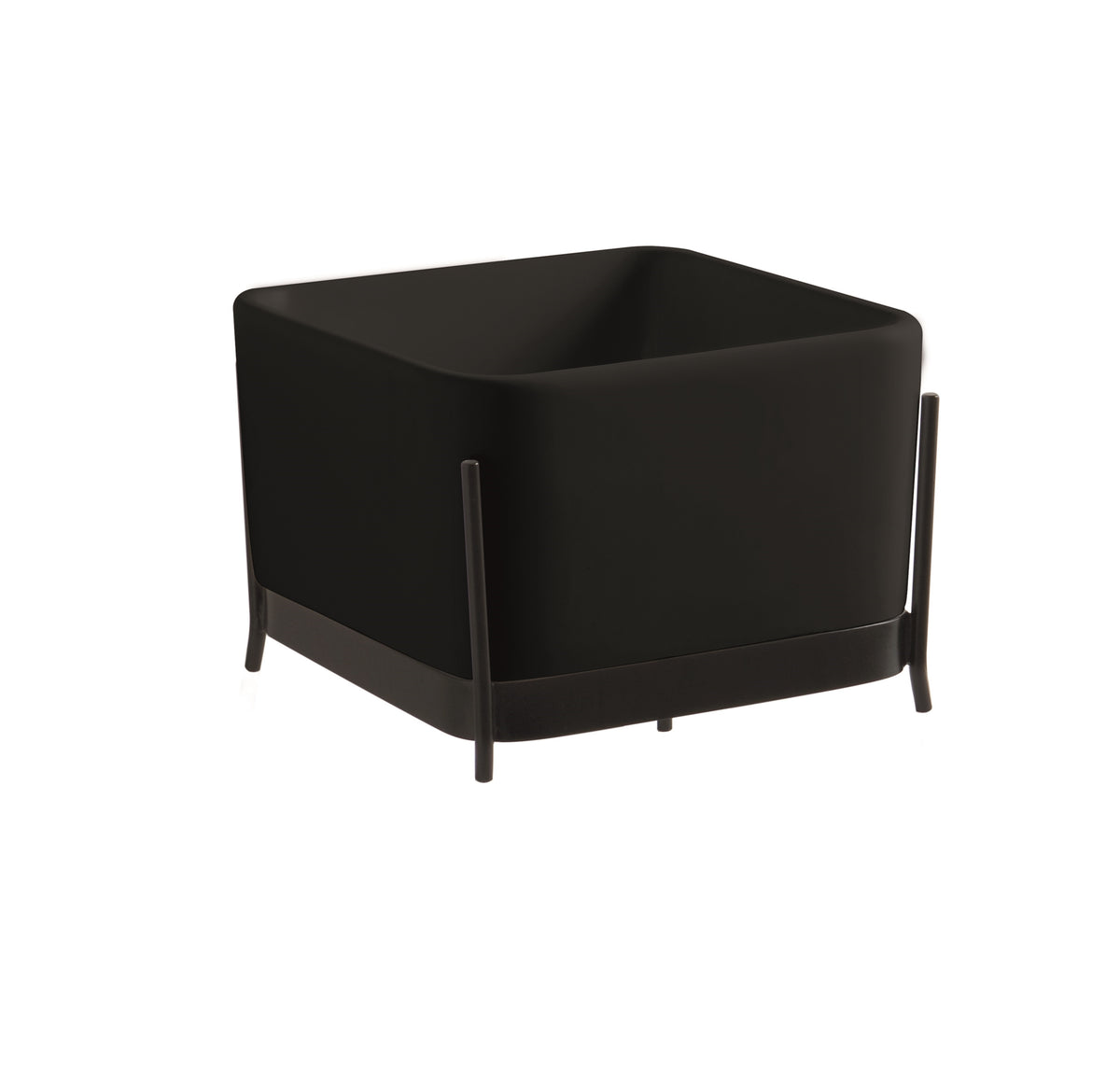 Lavabo Con Struttura Appoggio/Freestanding Ibrido Quadrato