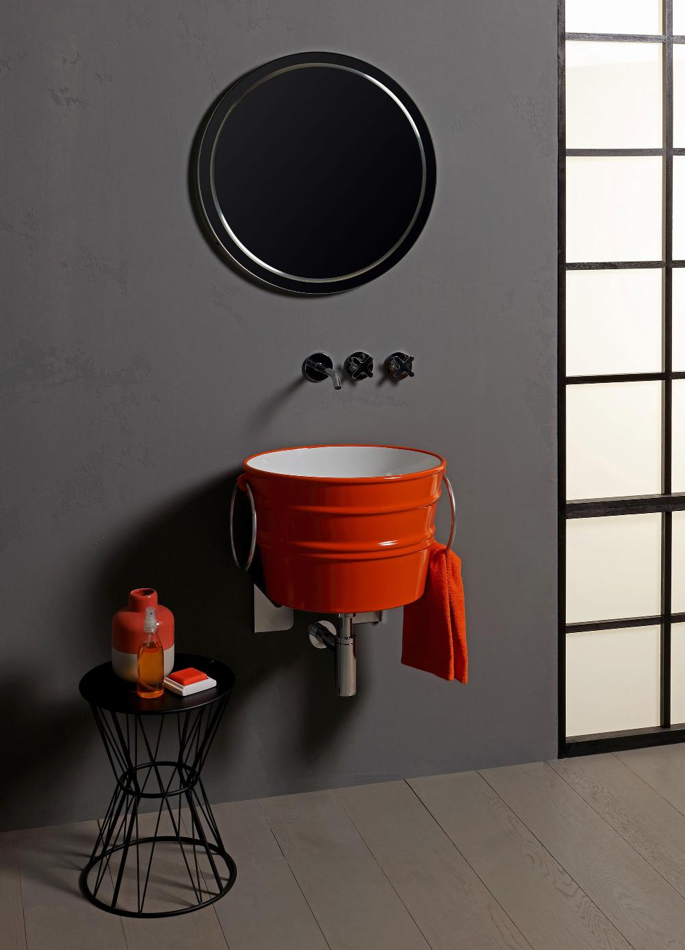 Lavabo Tondo Appoggio/Sospeso cm 46.5 Bacile