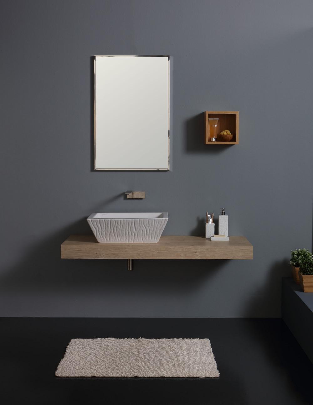 Lavabo Appoggio cm 60x40 Pietra