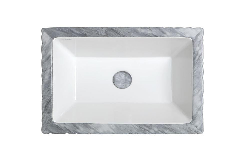 Lavabo Appoggio cm 60x40 Pietra