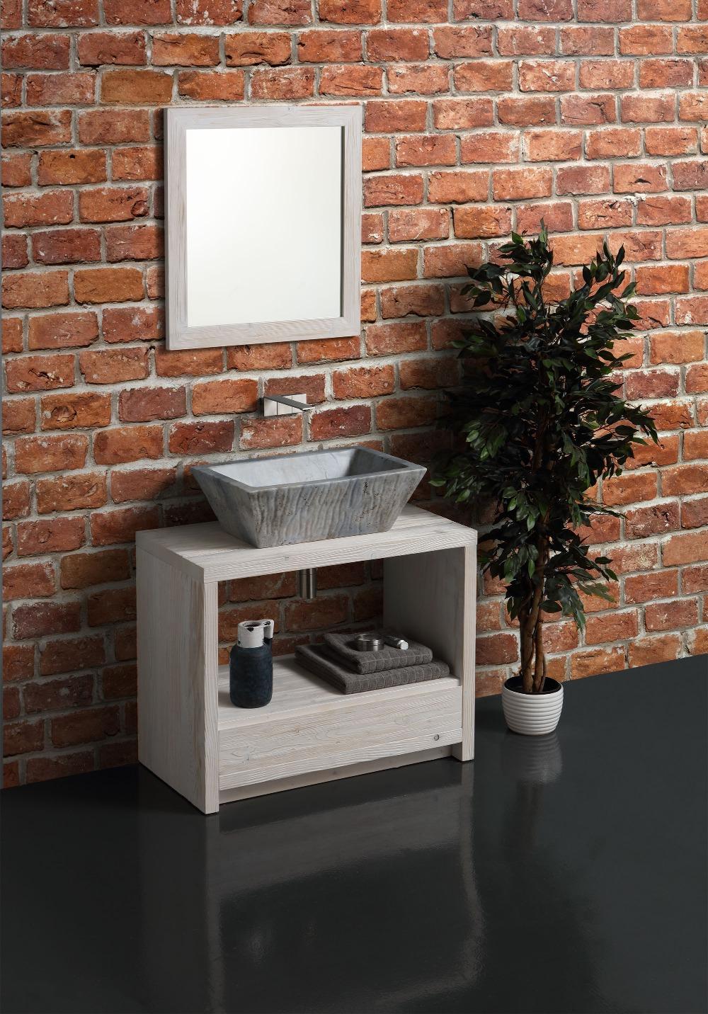 Lavabo Appoggio cm 60x40 Pietra