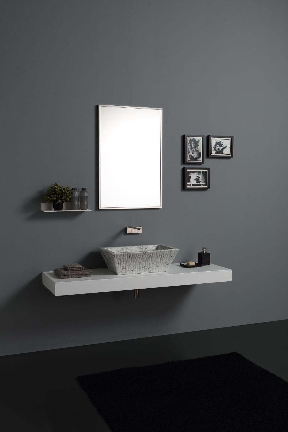 Lavabo Appoggio cm 60x40 Pietra