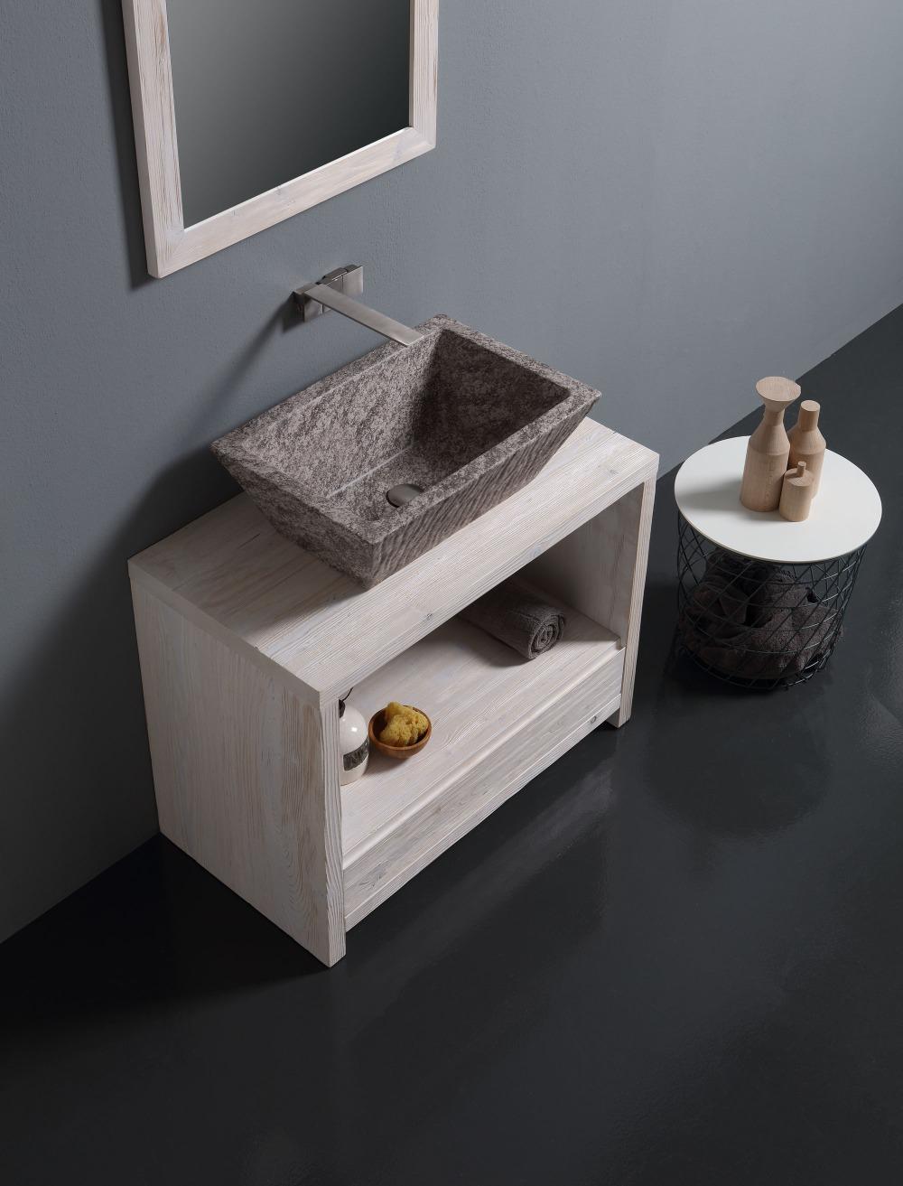 Lavabo Appoggio cm 60x40 Pietra