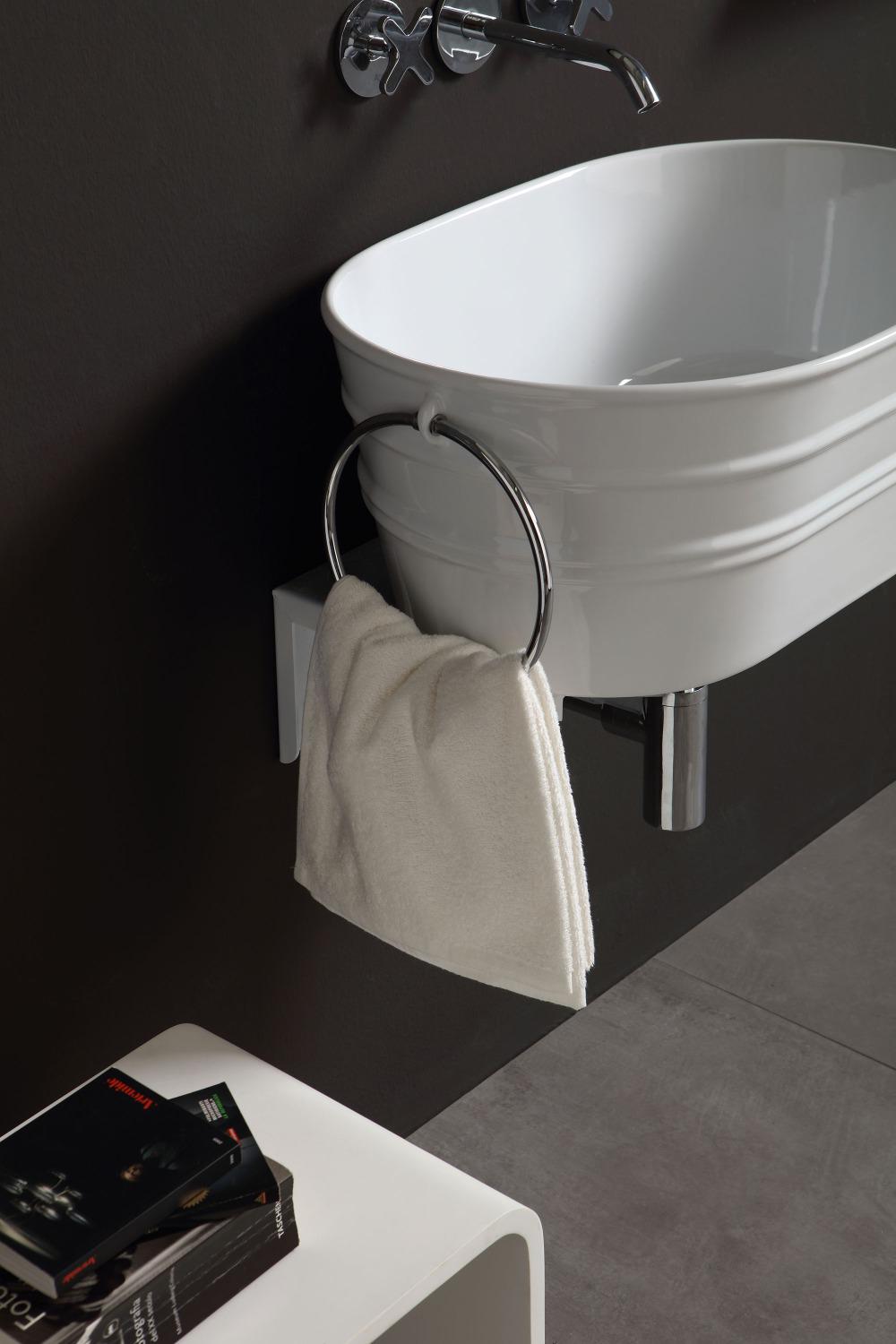 Lavabo Ovale Appoggio/Sospeso cm 60x40 Tinozza