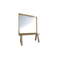 WOODEN FLOOR UNIT WITH BACILE CANVAS MIRROR